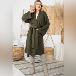 S41-Belted Cardigan Sweater